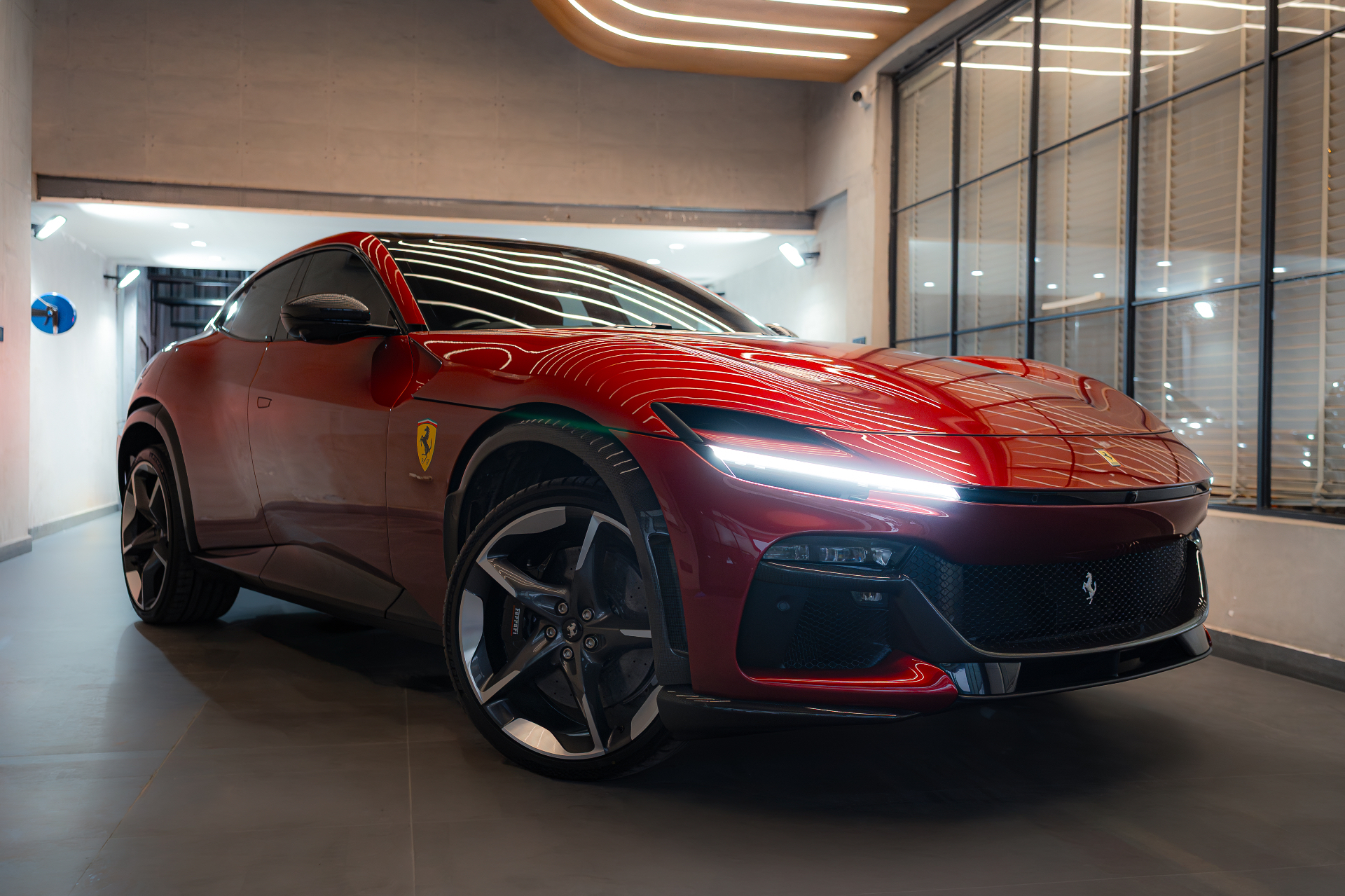 Ferrari Purosangue in Rosso — protected by VERIX